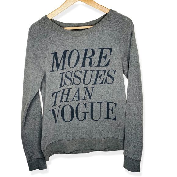L.O.L. Vintage Tops - More Issues than Vouge Graphic Sweatshirt Medium M